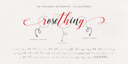 Rosething Font Poster 10