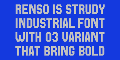 Renso Font Poster 2