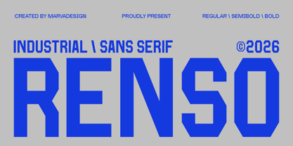 Renso Font Poster 1