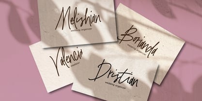 Bloating Signature Font Poster 4