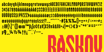 Baskov Font Poster 8