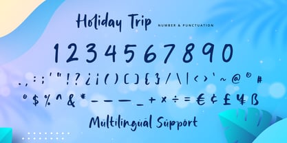 Holiday Trip Font Poster 11