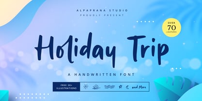 Holiday Trip Font Poster 1