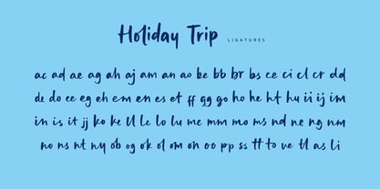 Holiday Trip Font Poster 4