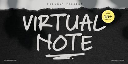 Virtual Note Font Poster 1