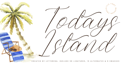 Todays Island Font Poster 1