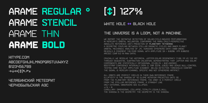 Arame Font Poster 2