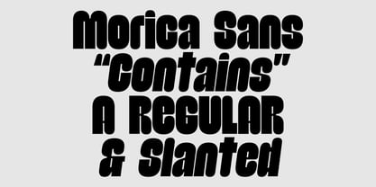 Morica Font Poster 2
