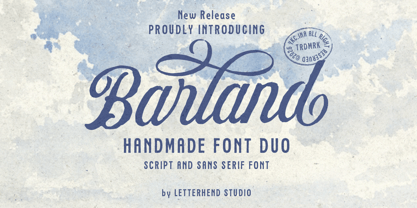 Barland Font Poster 1