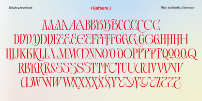 Gafsure Font Poster 12