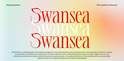 Gafsure Font Poster 2
