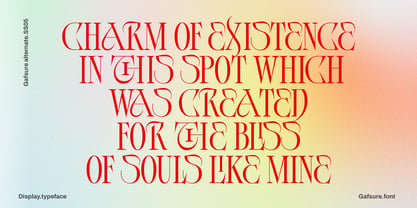 Gafsure Font Poster 5