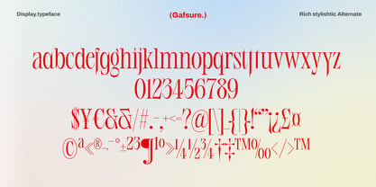 Gafsure Font Poster 13
