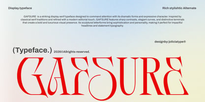 Gafsure Font Poster 1