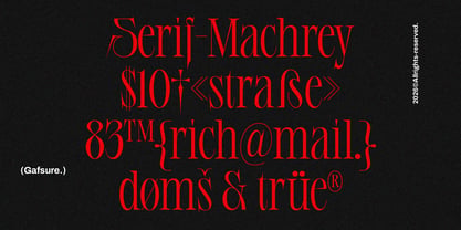 Gafsure Font Poster 8