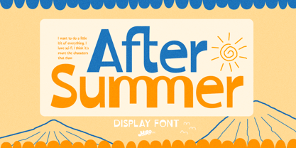 After Summer Font Poster 1