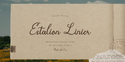 Estalion Linier Font Poster 1