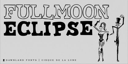 Cirque de la Lune Font Poster 1