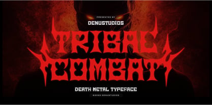 Tribal Combat Font Poster 1