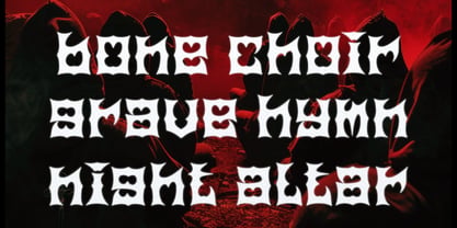 Tribal Combat Font Poster 3