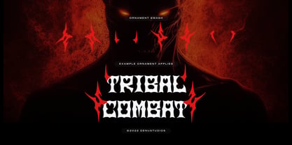 Tribal Combat Font Poster 12