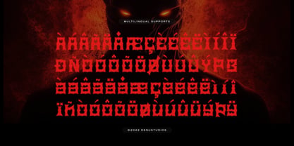 Tribal Combat Font Poster 11