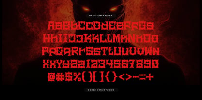 Tribal Combat Font Poster 10