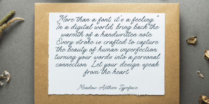 Meadow Anthem Font Poster 2