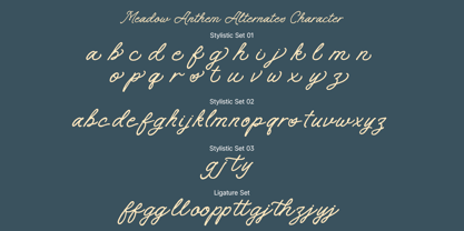 Meadow Anthem Font Poster 10