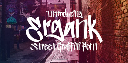 Ergank Graffiti Font Poster 1
