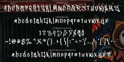 Ergank Graffiti Font Poster 2