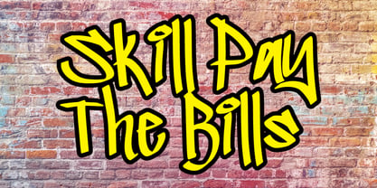 Ergank Graffiti Font Poster 6