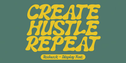 Redneck Font Poster 2