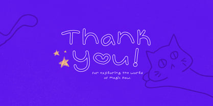 Magic Paw Font Poster 9