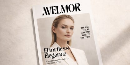 Avelmor Font Poster 6