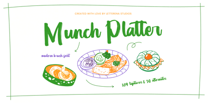 Munch Platter Font Poster 1