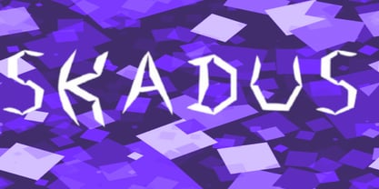 Skadus Font Poster 3