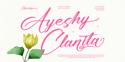 Ayeshy Clanita Font Poster 1