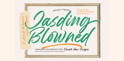 Jasding Blowned Font Poster 1