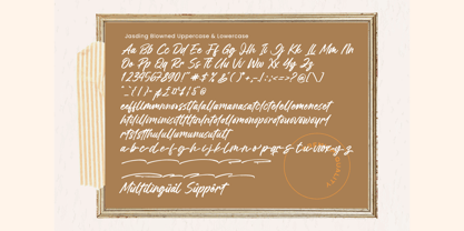 Jasding Blowned Font Poster 15
