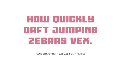 Pandora Otter Font Poster 6