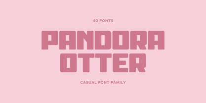 Pandora Otter Font Poster 1