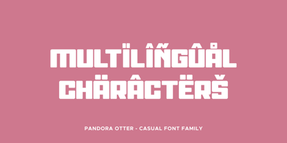 Pandora Otter Font Poster 4