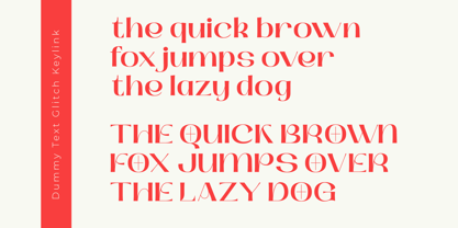 Glitch Keylink Font Poster 13