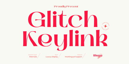 Glitch Keylink Font Poster 1