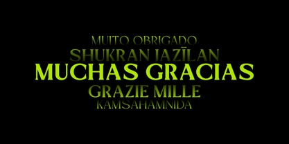 Mizhon Font Poster 15