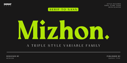Mizhon Font Poster 1