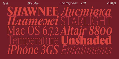 Lyst Font Poster 3