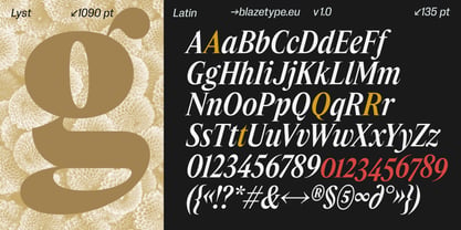 Lyst Font Poster 4
