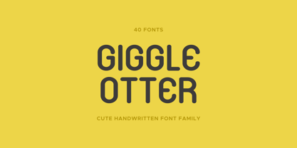 Giggle Otter Font Poster 1